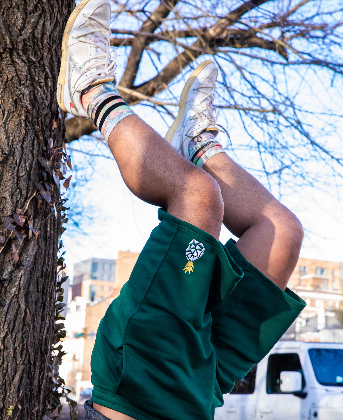Green Grab & Go Long Shorts